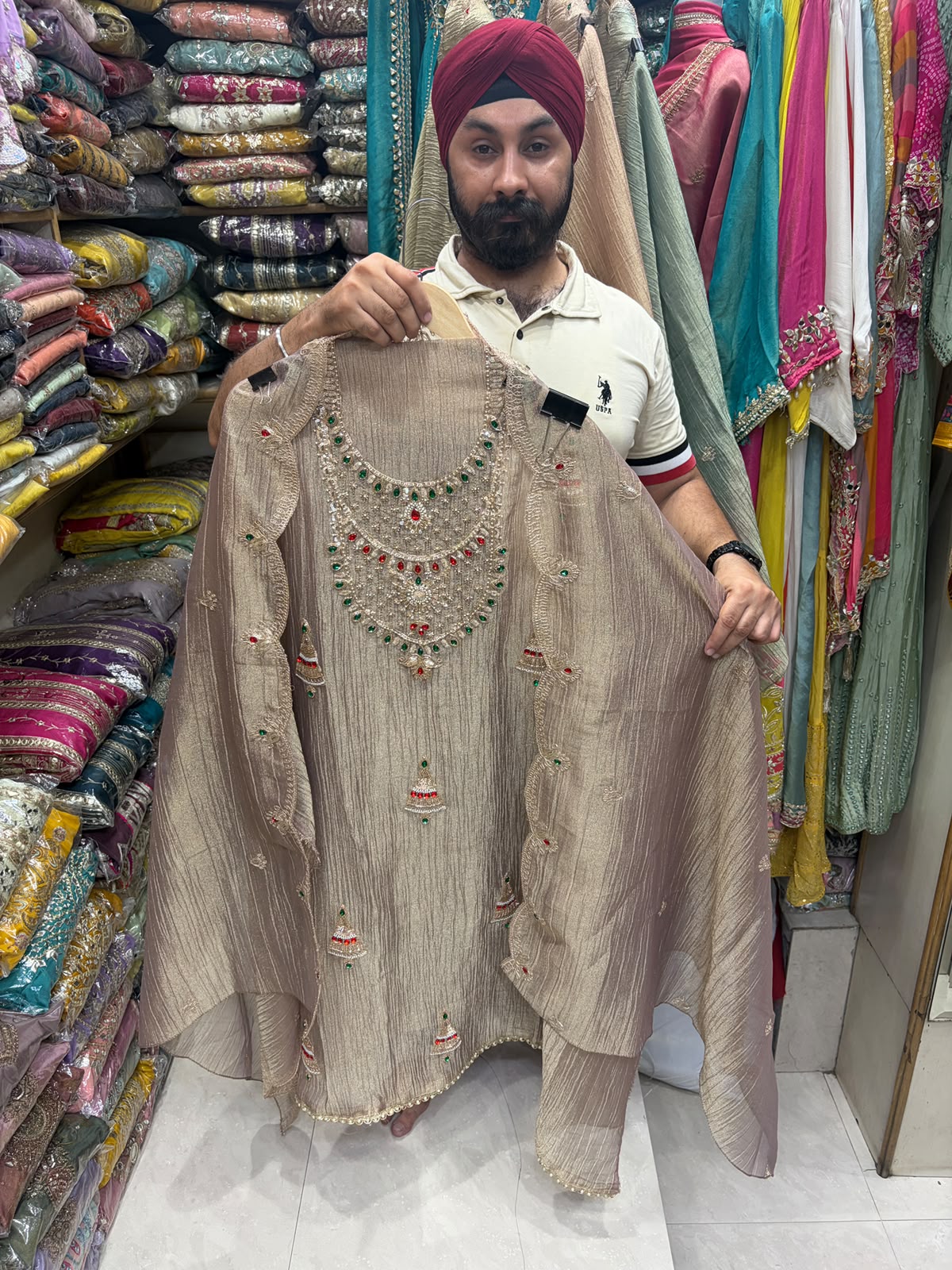 Pearl & Jewel Embellished Luxury Suits