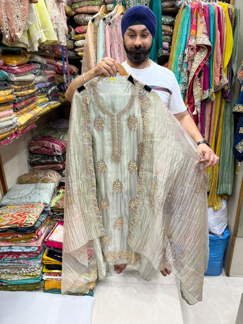 Glass Organza Luxury Suit Digital Dupatta