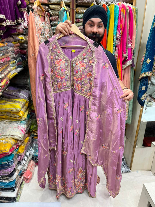 New Lucknowi Anarkali Dress