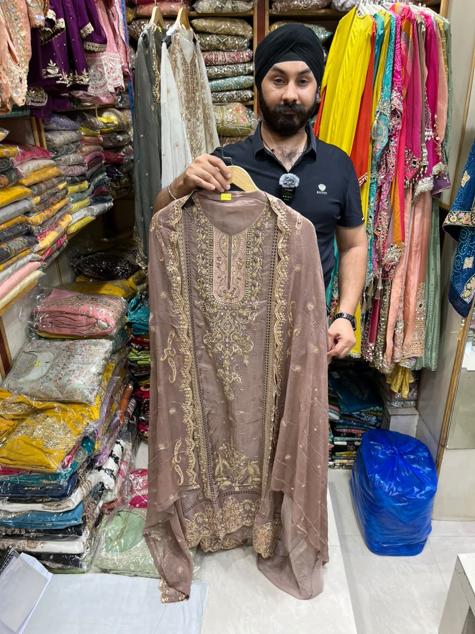 New Pakistani Style Organza Salwar Work Suit
