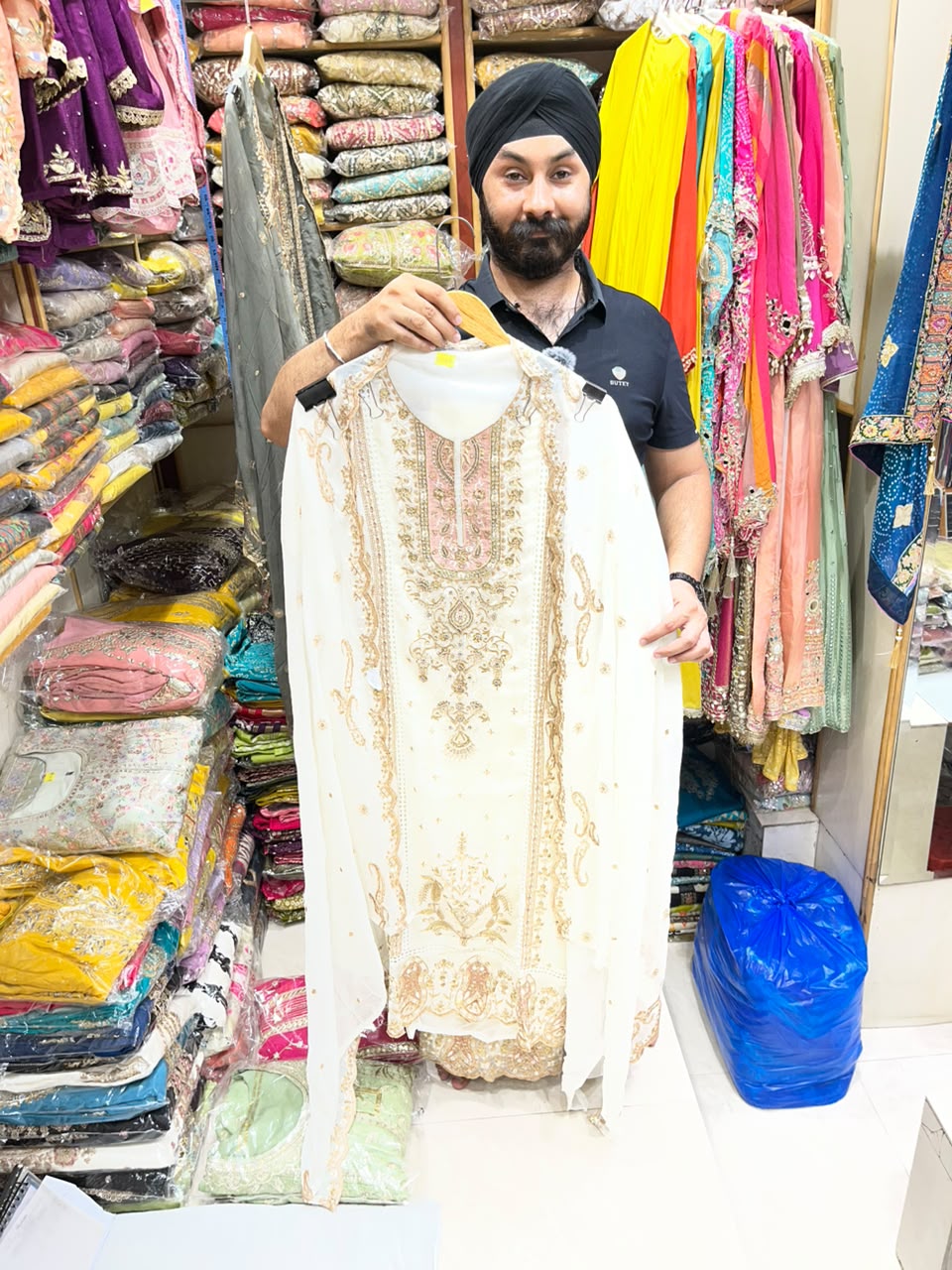 New Pakistani Style Organza Salwar Work Suit
