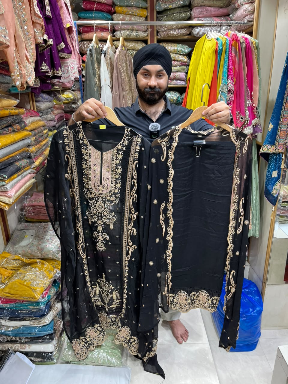 New Pakistani Style Organza Salwar Work Suit