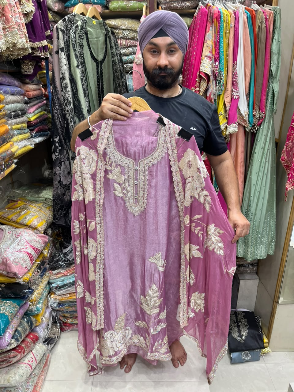 Royal Giraffe Shimmer Heavy Dupatta