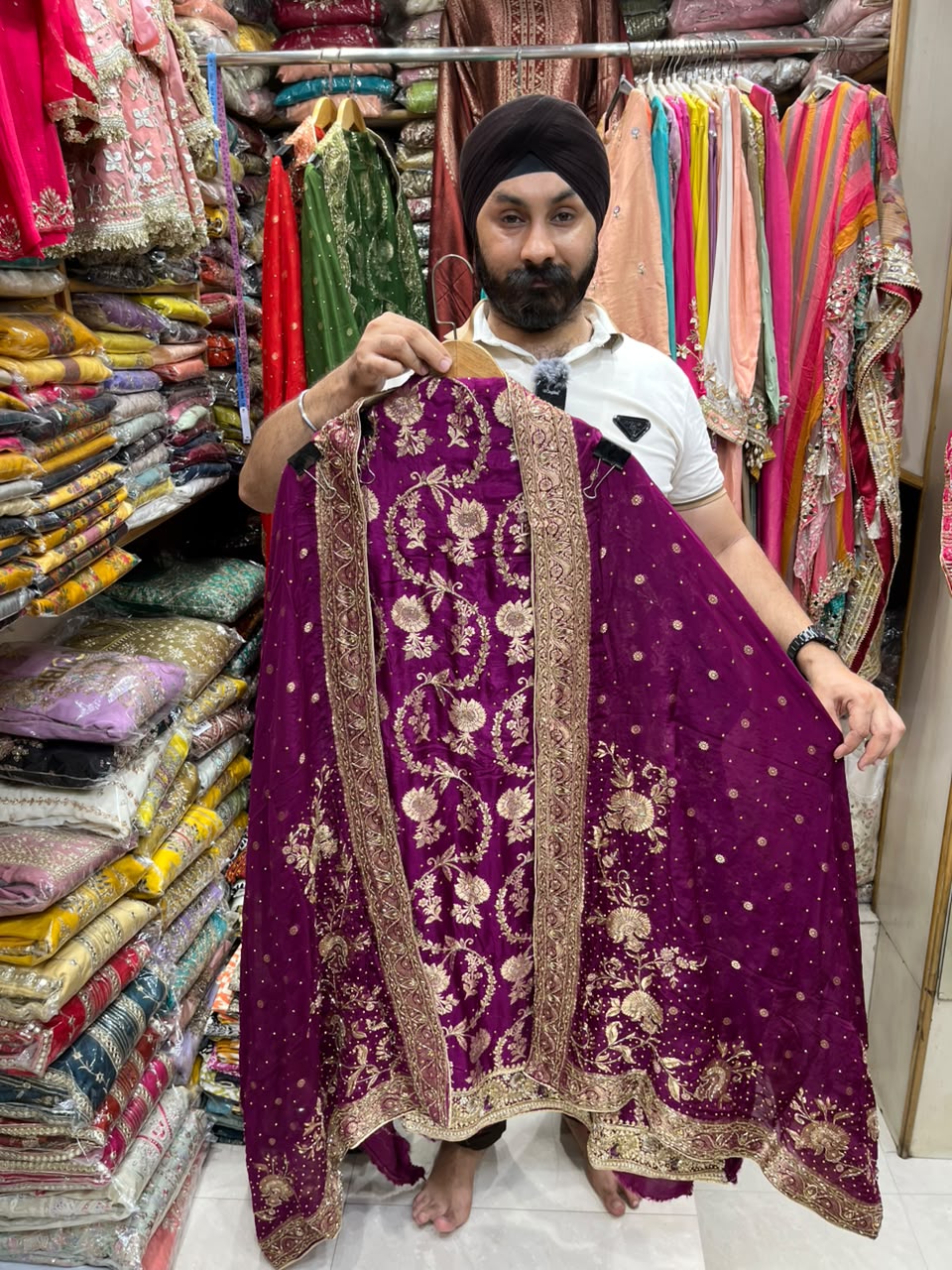 Banarasi Silk Heavy Dabka Bridal Suit - profoundly luxurious