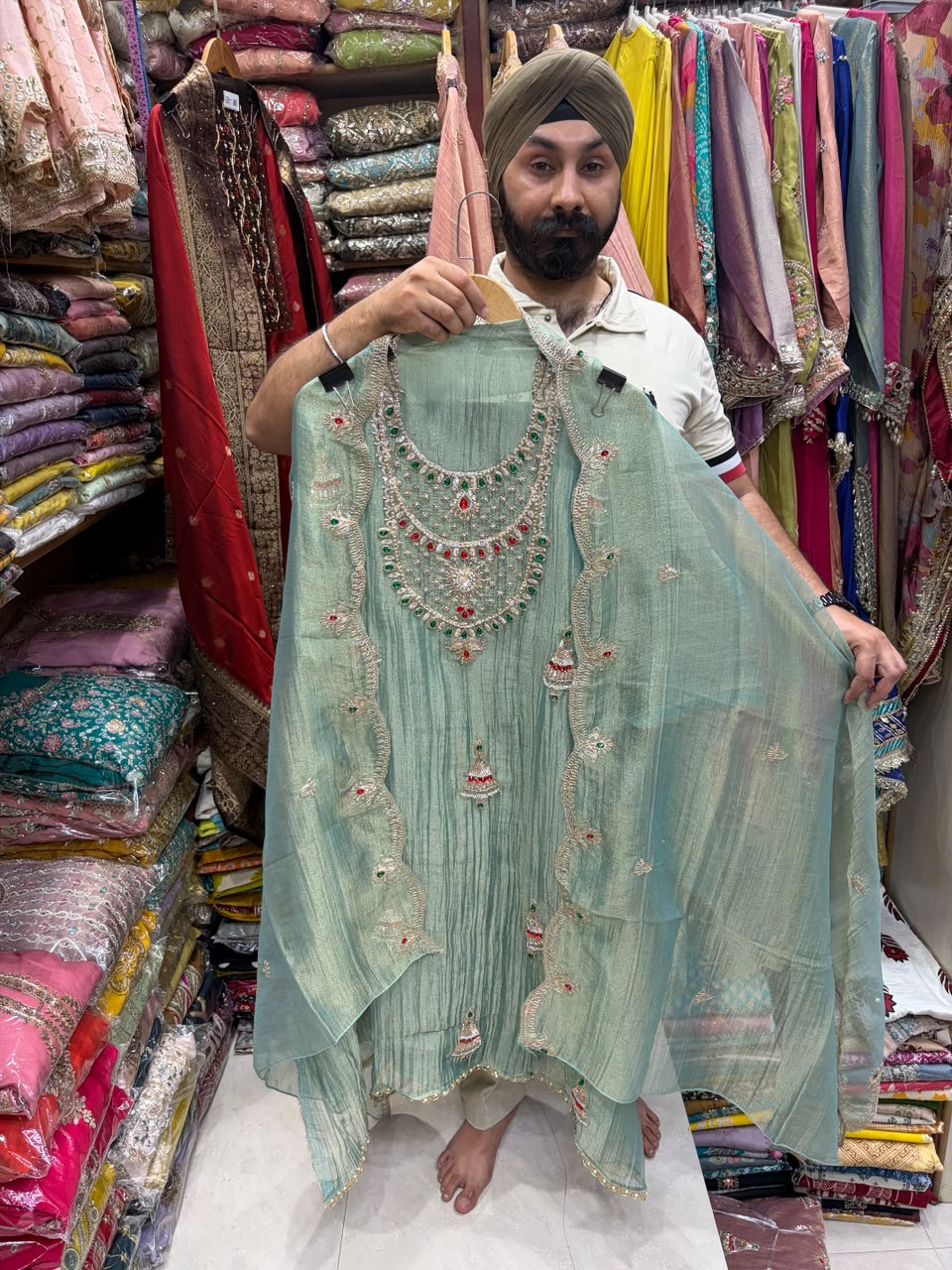 Pearl & Jewel Embellished Luxury Suits