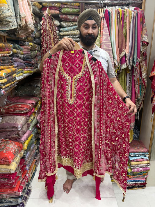 Royal Organza Gotta Zari Jaal - ( Bridal Wear ) - 2.0