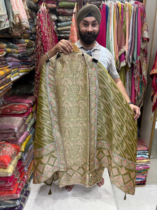 Premium Giraffe Banarsi Weaving 3.0 - Dabka Work