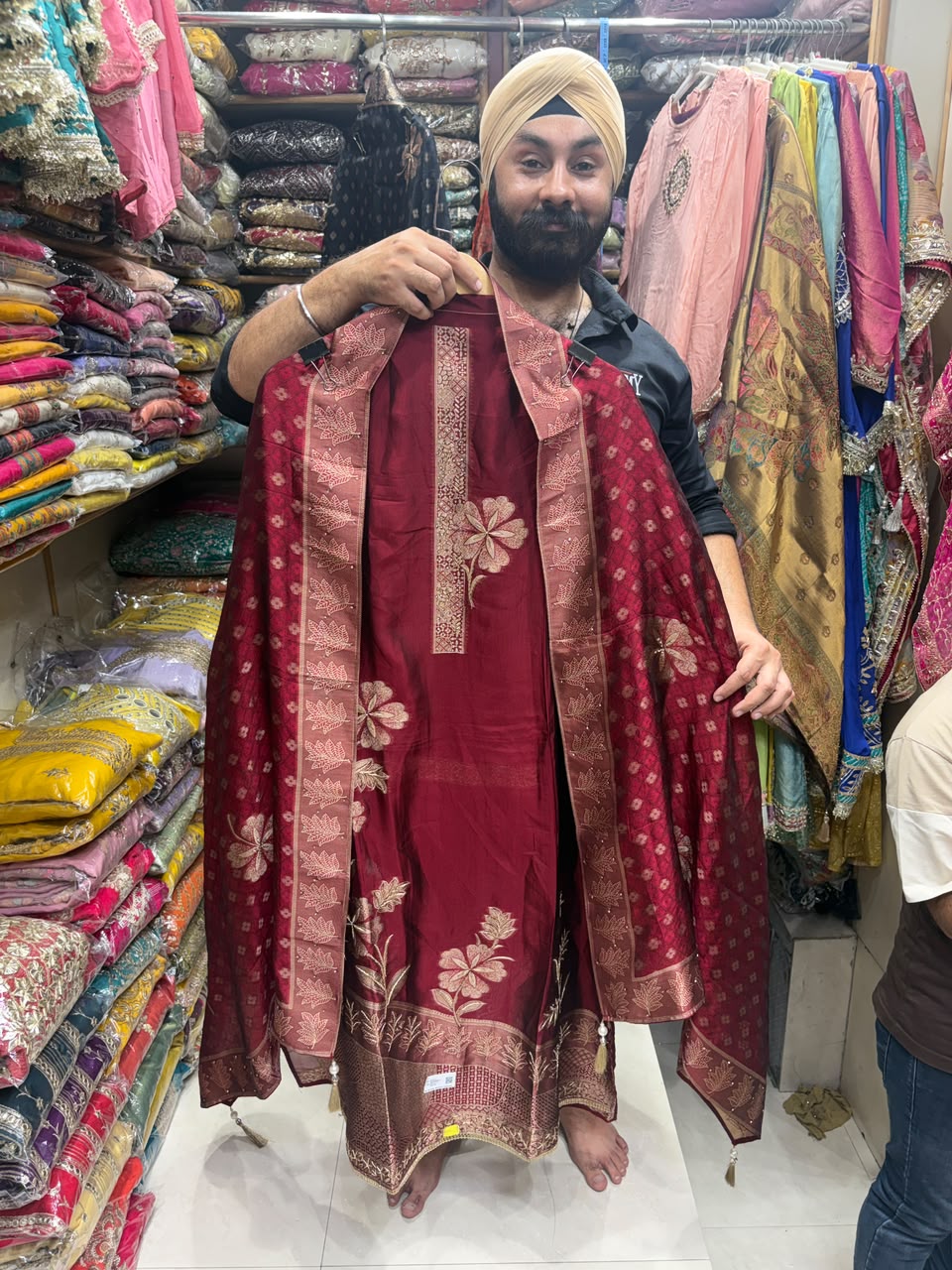 Premium Kanjiwaram Silk Dabka Work - Edition no 6