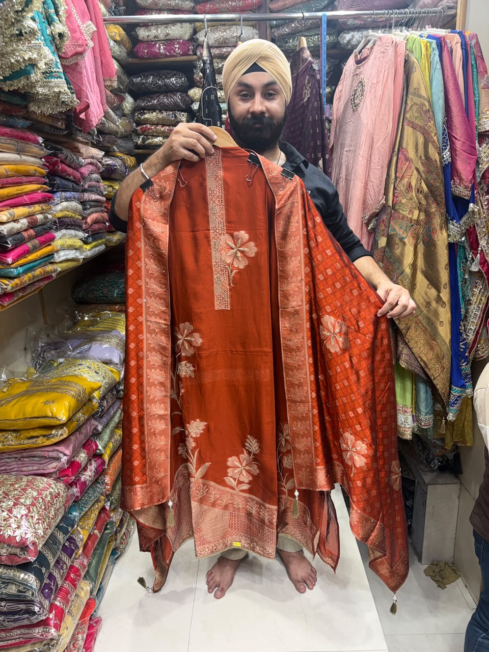 Premium Kanjiwaram Silk Dabka Work - Edition no 6